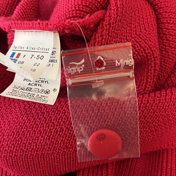 St. James Pink Wool Blend Button Up Cardigan Size 18‎ - Picture 14 of 14